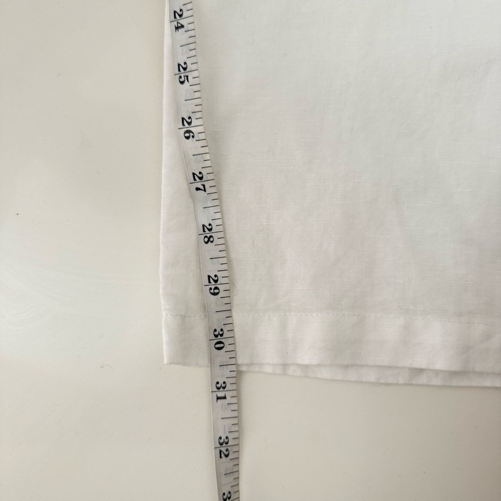 Liz Claiborne White Linen Blend Relaxed Wide Leg Pants XL - Picture 12 of 13